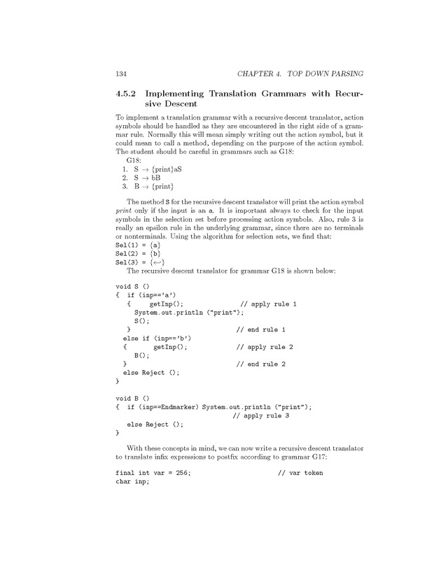 Compiler Design: Theory, Tools, and Examples - Page 134